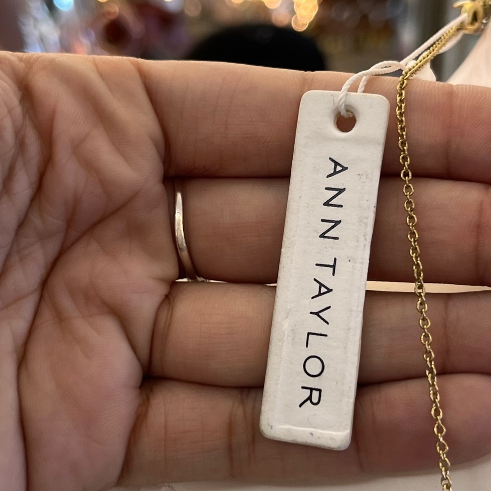 Ann Taylor Monkey Charm Tassel Necklace - Picture 2 of 4